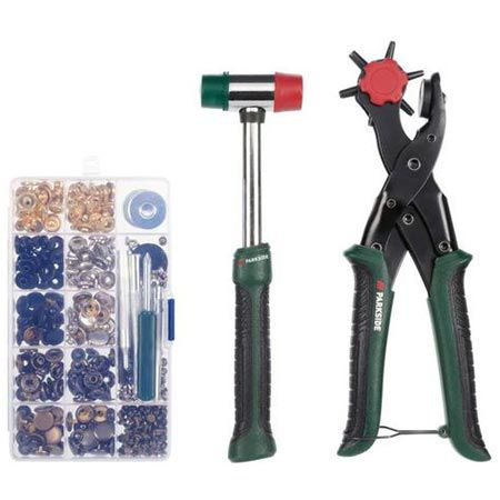 👖 Parkside Lochzangen-Druckknopf-Set, 358-teilig für 15,94€ (statt 21€)
