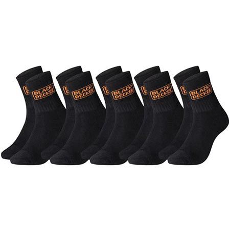 🧦 5er Pack Black+Decker Heavy Fabric Crew Socken für 9,98€ (statt 15€)