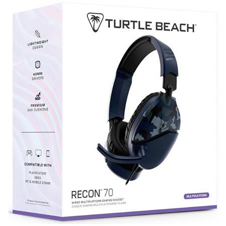 🎧 Turtle Beach Recon 70 Blue Camo Gaming Headset für 24,99€ (statt 30€)