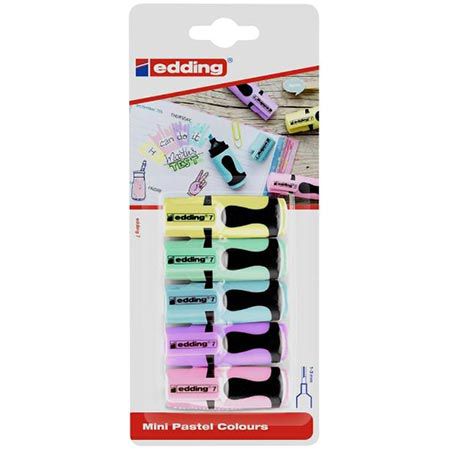✍️ 5er Pack edding 7 Mini Textmarker mit Pastell-Farben für 1,99€ (statt 3,49€)
