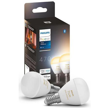 💡 2er Pack Philips Hue White Ambiance E14 LED Lampen für 34,99€ (statt 48€)