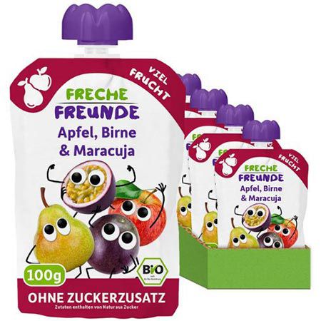 🍐 6er Pack Freche Freunde Bio Quetschie Apfel, Birne & Maracuja ab 2,83€ (statt 6€)