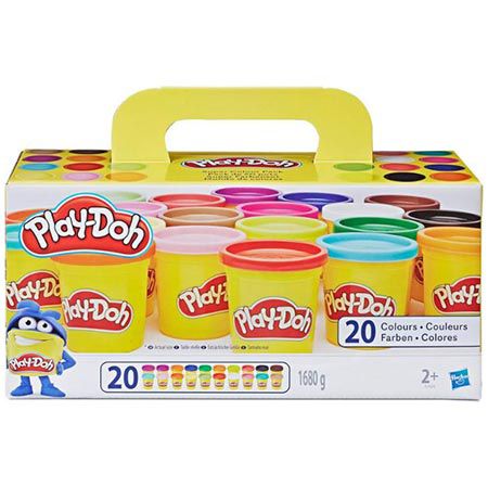🧒🏼 Play-Doh Super Colour Set mit 20 Dosen (1,6kg) für 12,49€ (statt 21€)