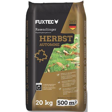 🏡 Fuxtec FX-RDH20 Herbstrasendünger, 20kg für 500m² für 37,06€ (statt 45€)