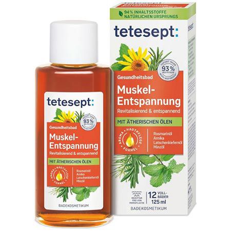 🛀 tetesept Muskel-Entspannung Badezusatz, 125ml ab 3,75€ (statt 5€)