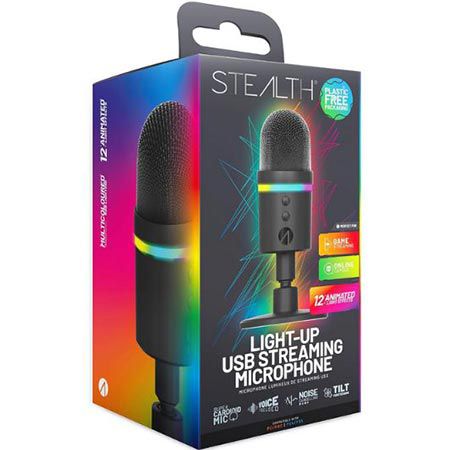 🎙️ Stealth Light-Up LED-USB-Streaming-Mikrofon mit NC für 15,65€ (statt 35€)