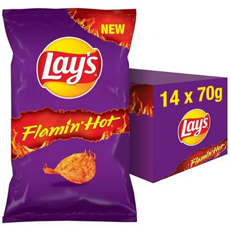 🥵 14er Pack Lay’s Flamin‘ Hot Spicy Kartoffelchips für 13,99€ (statt 21€)