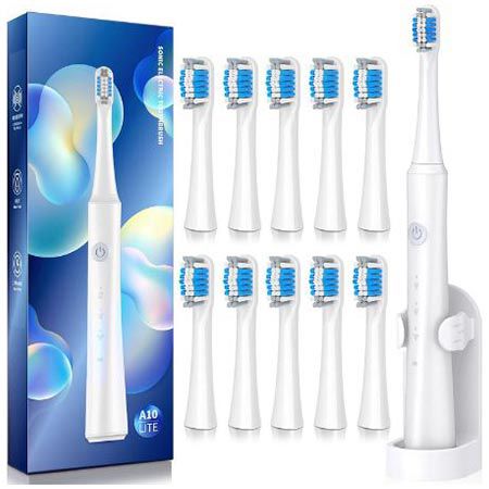 🦷 Teetheory Elektrische Zahnbürste mit Halter + 10 Bürstenköpfe für 10€ (statt 17€)