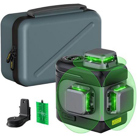 💥 Fanttik D12 PRO Selbstnivellierender Akku-Kreuzlinienlaser, 3×360° für 87,18€ (statt 120€)