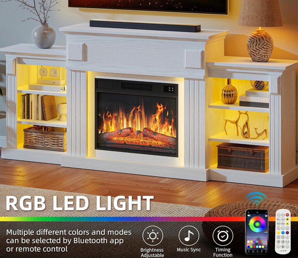 🔥 YITAHOME TV Ständer & Elektrokamin mit RGB Beleuchtung für 180€ (statt 300€)