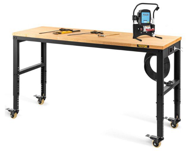 👷‍♂️ VEVOR verstellbare Werkbank (122 x 51cm) mit Steckdose für 125€ (statt 190€)