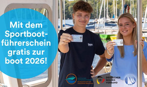 đ€ SportbootsfĂŒhrerschein- und Tauchschein-Neulinge gratis zur boot 2026 đ€ SportbootsfĂŒhrerschein  und Tauchschein Neulinge gratis zur boot 2026