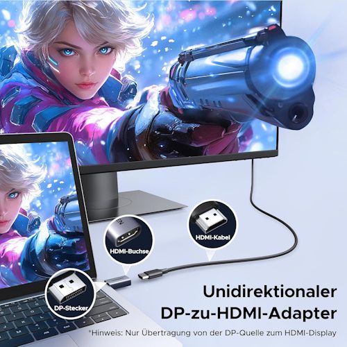 🔌 2x UGREEN 4K Displayport auf HDMI Adapter für 6,84€ (statt 14€)