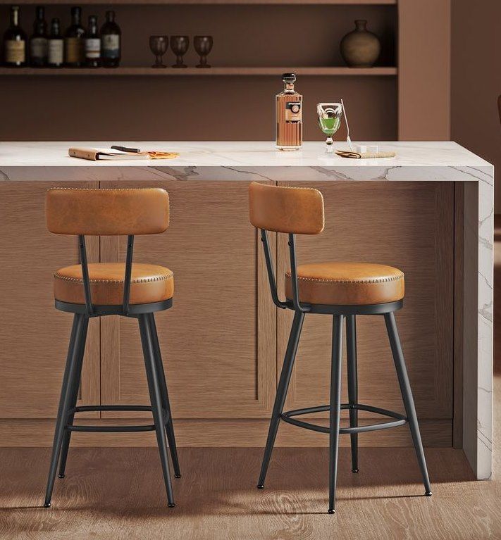 🪑🪑 2x VASAGLE EKHO Kollektion Barhocker aus Kunstleder für 68,99€ (statt 100€)