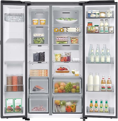 🧊 Samsung RS80F66KCFEF Side by Side Kühl Gefrierkombination, AI Kühlschrank für 1.449€ (statt 1.799€)