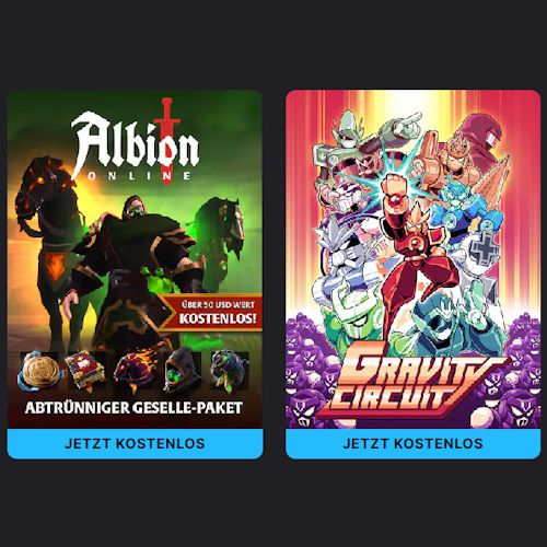 🎮 Gratis-Spiele bei Epic Games – „Albion Online – Abtrünniger Geselle-Paket“ & „Gravity Circuit“