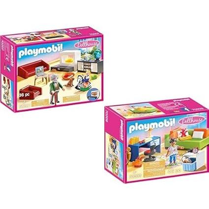 🏠 Playmobil 70207 Gemütliches Wohnzimmer & 70209 Jugendzimer für 16,48€ (statt 28€)