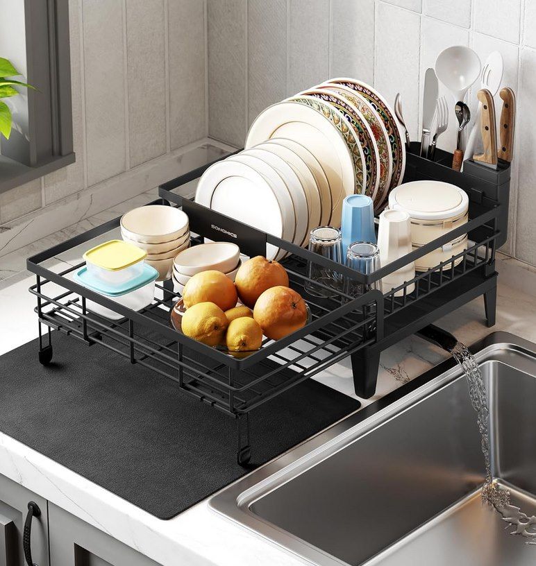 🍽️ Songmics Geschirr Abtropfständer, 360° drehbar für 12,74€ (statt 16€)