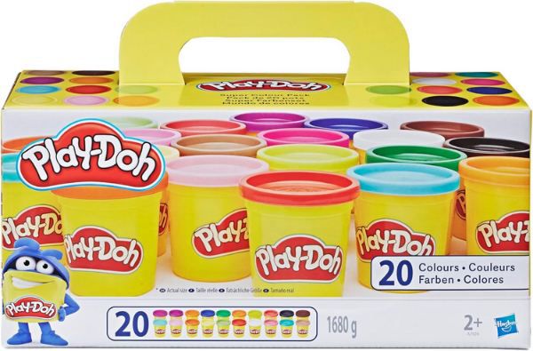 🧒🏼 Play Doh Super Colour Set mit 20 Dosen (1,6kg) für 12,49€ (statt 21€)