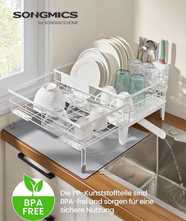 🍽️ Songmics Geschirr-Abtropfständer, 360° drehbar für 16,99€ (statt 27€) 🍽️ Songmics Geschirr Abtropfständer, 360° drehbar für 16,99€ (statt 27€)