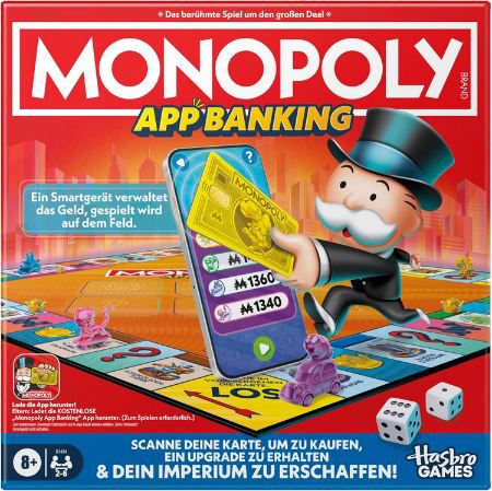 💵 Monopoly App Banking Brettspiel, Deutsche Fassung für 26,39€ (statt 35€)