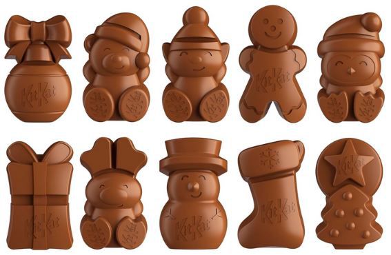 🍫 100er Pack Nestle Kitkat Festive Friends Christmas Variety, 820g für 24,43€ (statt 29€)