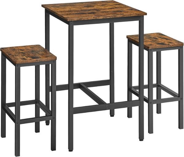🪑 Vasagle Vintage Bartisch mit Barhocker Set für 63,99€ (statt 80€)