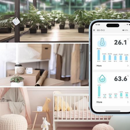 🌡️ INKBIRD IBS TH3 Indoor WLAN Thermo  & Hygrometer mit APP für 20€ (statt 33€)