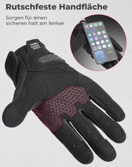 🏍️ Kemimoto Motorrad Handschuhe mit PU Schaum für 7,99€ (statt 16€)