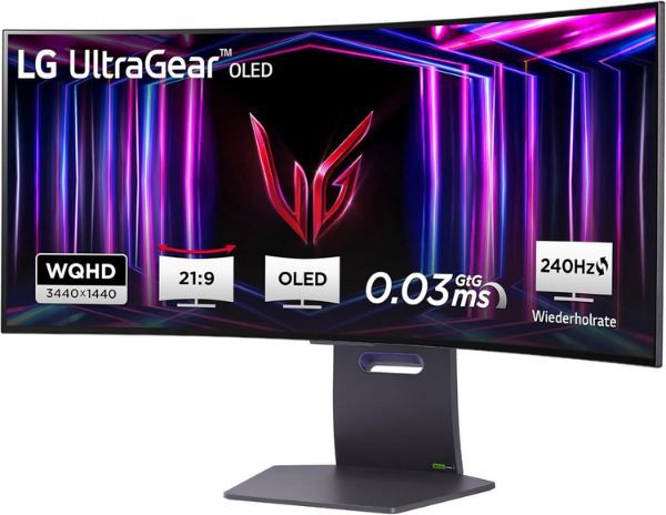 🖥️ LG 34GS95QE B.AEU UltraWide QHD UltraGear OLED Monitor für 585,90€ (statt 632€)