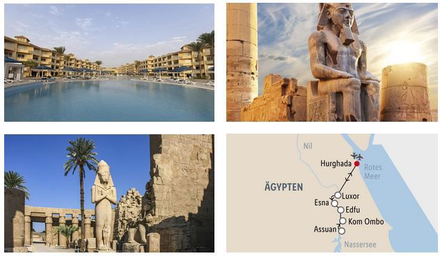🛳️ Ägypten: 7 ÜN Nilkreuzfahrt + Ausflüge + 7 ÜN im 4* Hotel inkl. Flug ab 812€ p.P.