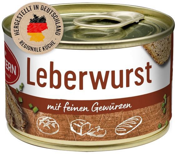 🍞 4 x Dreistern Leberwurst mit Gewürzen, je 160g für 6,42€ (statt 9€)