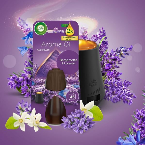 👃🏻 6x Air Wick Aroma Öl Flakon Nachfüller, Bergamotte & Lavendel für 23,99€ (statt 36€)