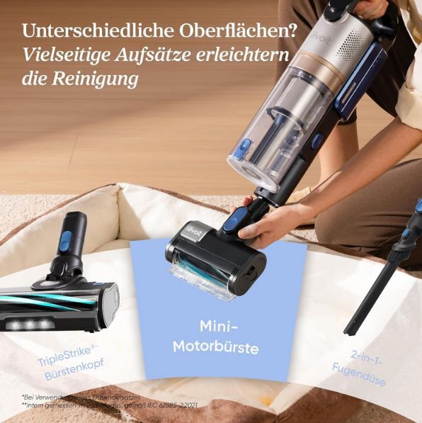 🧹 Levoit LVAC 300 Akku Staubsauger mit Mini Motorbürste für 229,48€ (statt 270€)