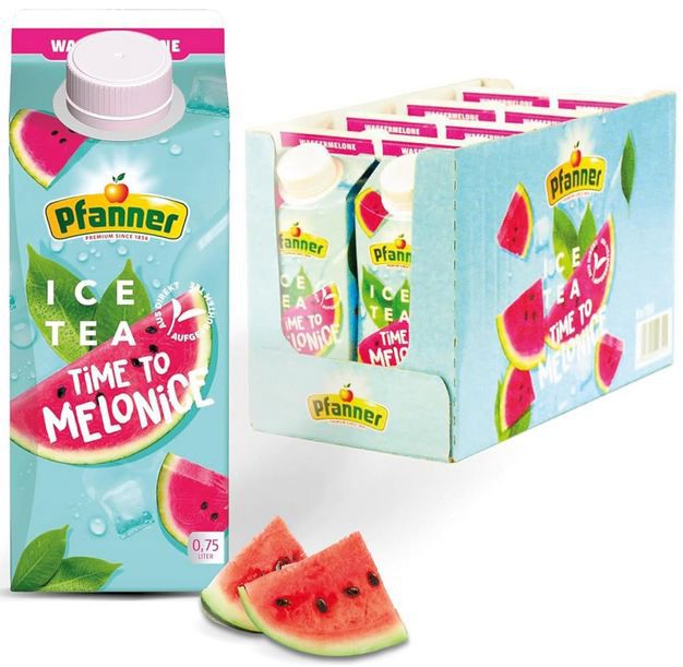 🍉 8er Pack Pfanner Eistee Wassermelone, je 750ml ab 9,60€ (statt 12€)