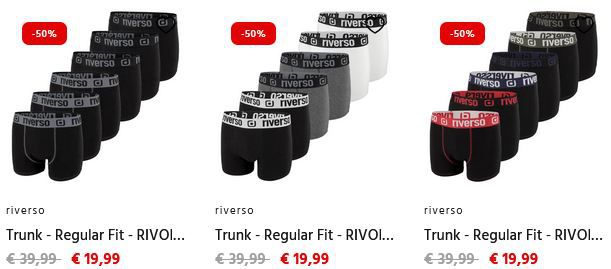 🩳 6er Pack riverso RIVOle Boxershorts (versch. Designs) für je 24,98€ (statt 30€)