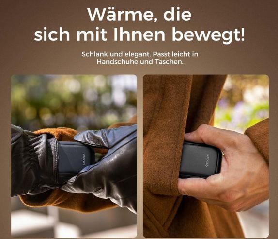 🌡️ 2er Pack OCOOPA UT4 Young Handwärmer mit 5.000mAh Akku für 13,29€ (statt 19€)