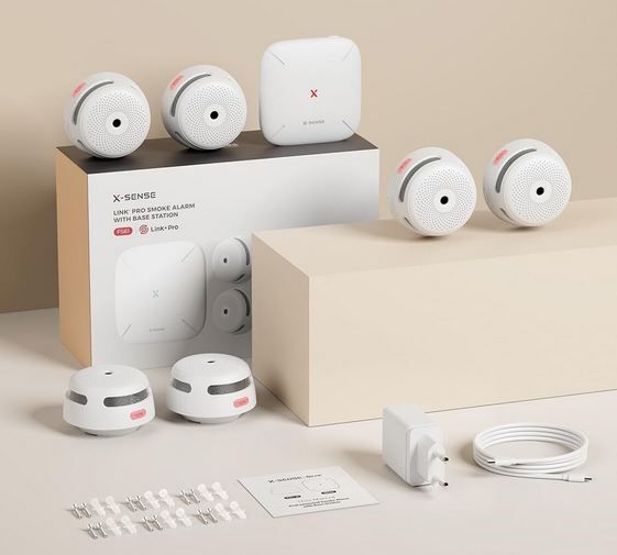 🚨 6er Pack X Sense Smart Rauchmelder + Basisstation + Hygrometer für 89,99€ (statt 140€)