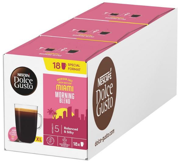 ☕ 3 x 18er Pack Nescafe Dolce Gusto American Café Miami ab 16,17€ (statt 21€)