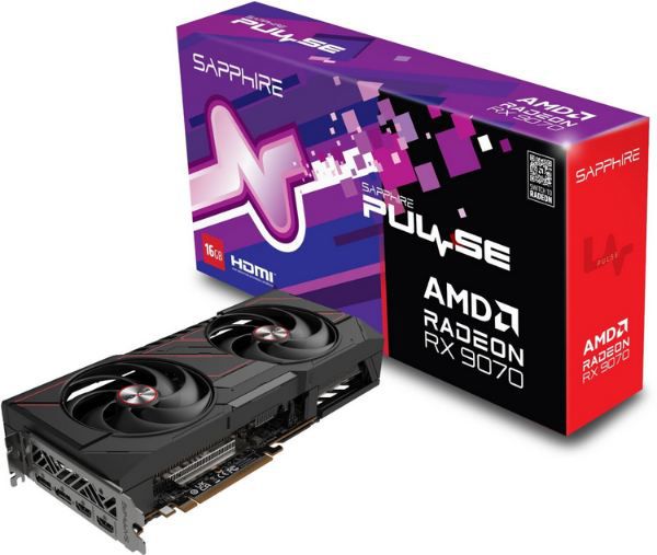 🖥️ Sapphire Radeon Pulse RX 9070 Grafikkarte mit 16GB für 519€ (statt 570€)