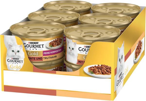 🐈 12er Pack Gourmet Gold Feine Komposition Katzenfutter ab 4,45€ (statt 8€)