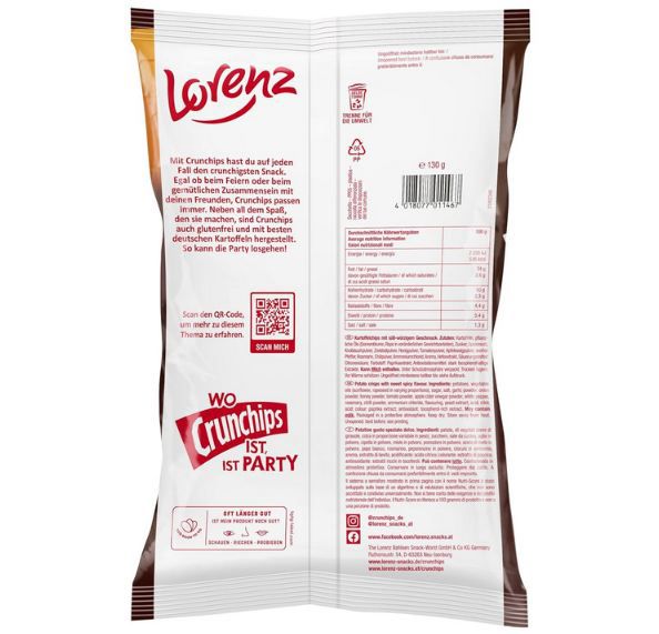🍯 10er Pack Lorenz Crunchips Limited Edition Honey BBQ Style ab 12,25€ (statt 20€)