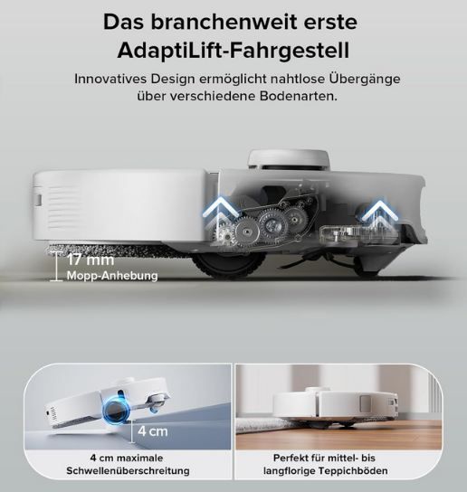 🧹 roborock Qrevo Edge Saugroboter mit Wischfunktion für 699,99€ (statt 800€)