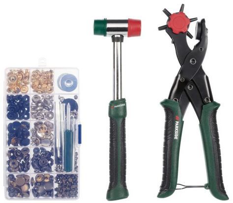 👖 Parkside Lochzangen Druckknopf Set, 358 teilig für 15,94€ (statt 21€)