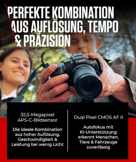 📷 Canon EOS R7 Systemkamera mit RF S 18–150mm Objektiv für 1.459€ (statt 1.634€)