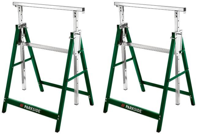 🪚 2er Set Parkside Höhenverstellbare Unterstellböcke für 40,94€ (statt 50€)