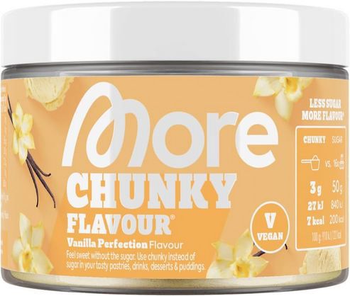 🍮 MORE Chunky Flavour Vanilla Perfection, 150g ab 9€ (statt 13€)