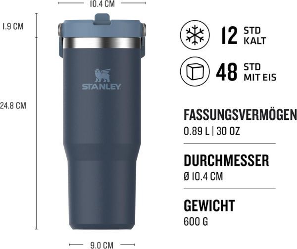 🥤 Stanley Flip Straw Tumbler 1.0 Trinkflasche, 0,89L für 33,50€ (statt 38€)
