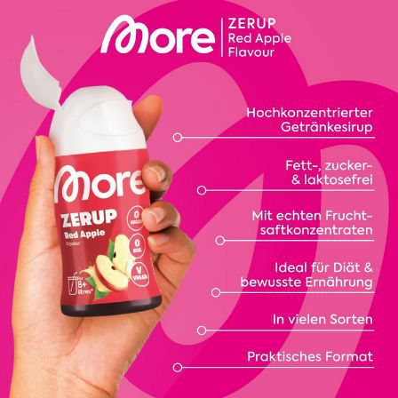 🍎 MORE Zerup Red Apple Zero Sirup, 65ml ab 4,06€ (statt 6€)