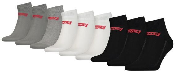 🧦 9er Pack Levis Ecom Quartersocken für 16,95€ (statt 24€)